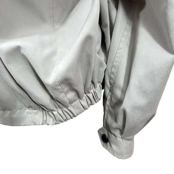 London Fog Gray Golf Microfiber Full Zip 7 Pocket Windbreaker Jacket Size XL - Picture 11 of 15